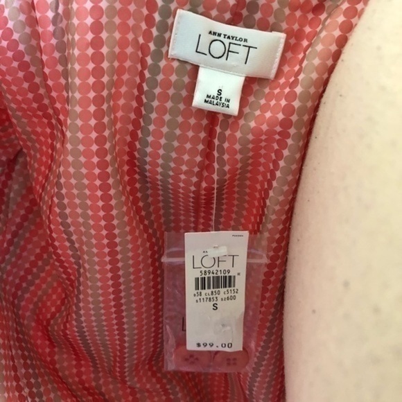 Ann Taylor LOFT Salmon Spring Fall Trench Coat Size S - Picture 3 of 10